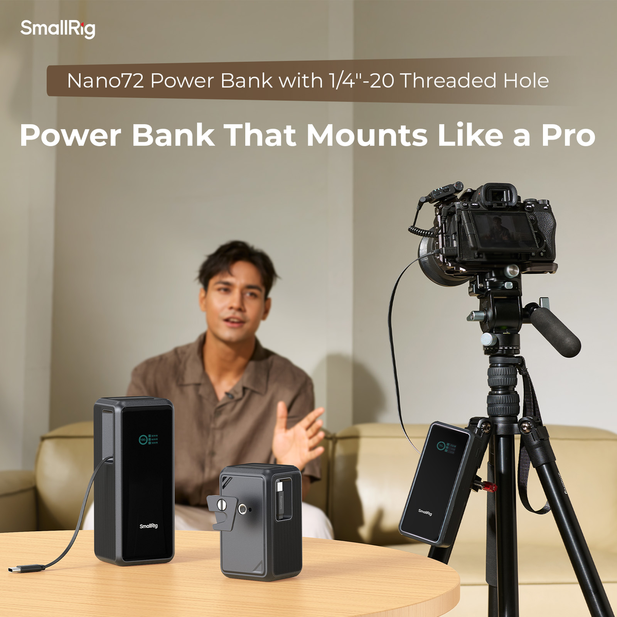 SmallRig Nano72 SKU 6108 em ângulo de produto oficial