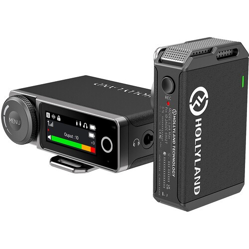 Hollyland Lark Max Solo com receptor OLED e transmissor clip-on